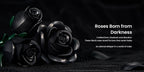 Gothic Black Rose 3D Building Brick Set 152 Pieces Artificial Flower Bouquet Display Model Kit Three Black Roses Unique Gift for Adults Teens Valentine Birthday Halloween Christmas