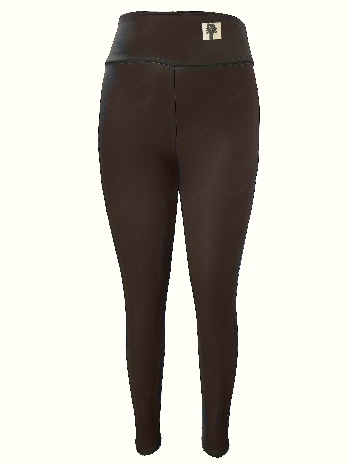 Women's Fleece Lined Leggings High Waist Thermal - Warm Stretchy Winter Pants Black Navy, Soft Snug Fit Jegging Style Cold Weather Leggings S-XL