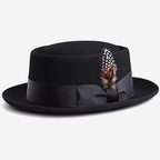 Adjustable Premium Wool Pork Pie Hat for Men Women – Lightweight Unisex Fedora Style, 5 Colors, Perfect for Parties, Weddings, Festivals, Christmas & Valentine's Day Gift