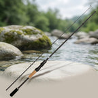 Carbon Fiber Fishing Lure Rod 180cm (70.86") Wooden Handle – Lightweight M-Tuned Two-Section Casting Rod for All Waters, Freshwater & Saltwater Bass Fishing Rod for Men & Women