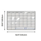 A3 Large Erasable Whiteboard Calendar – Reusable Dry Erase Monthly & Weekly Wall Planner for Office, Home & School, Includes Markers, Family Schedule, Gym & Yoga Planner