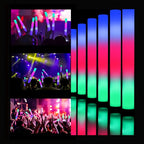 50pcs LED Foam Glow Sticks with 3 Flicker Modes – Colorful Bulk Glow Sticks for Parties, Weddings, Birthdays, Concerts, Christmas & New Year Celebrations