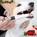 Electric Pet Teeth Cleaning Kit for Cats and Dogs USB Rechargeable Tartar Stain Remover with 4 Cleaning Heads 5 Modes - Dog Cat Dental Care Tool