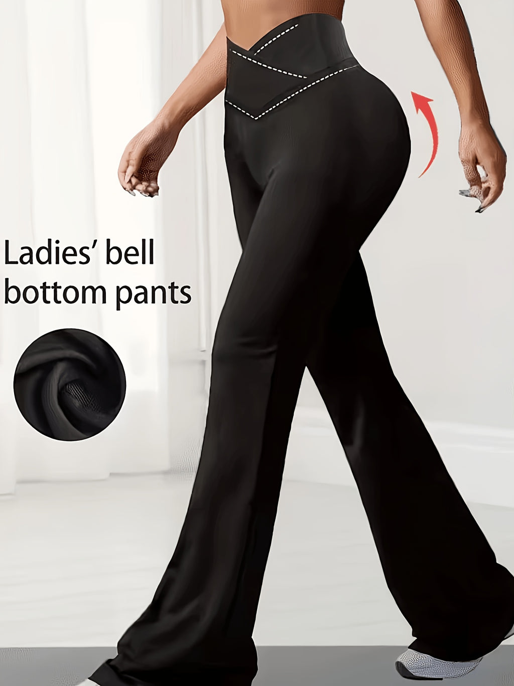 Tummy Control Flare Pants for Women High Waist Bell Bottom Pants Slimming Wide Leg Yoga Pants Stretch Fitted Bootcut Trousers S-XXL