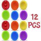 Textured Soft Worry Stones Fidget Toys 6/12 Pack Sensory Calming Tool for Autism ADHD Anxiety Relief Students Kids Classroom Prizes Stress Toys Bulk Pack