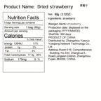 Dried Strawberries Snack 3 Bags Pack Low Sugar Natural Gluten Free Fruit Snack for Office Parties Holidays