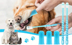 3-Piece Pet Dental Care Silicone Toothbrush Set 360° Finger Brush & Micro-Ciliated Brush for Dogs & Cats Soft Gentle No Battery Required