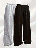 Women's 2 Piece Tracksuit Set Casual Sports Jogger Pants Outfit Black Grey Matching Loungewear Fall Winter Athletic Sweatsuit S M L XL