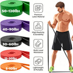Resistance Bands Pull Up Assistance Bands Set for Men & Women – Heavy Duty Exercise Workout Bands for Body Stretching, Muscle Training & Physical Therapy
