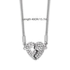 S925 Sterling Silver Three-Layer Heart Necklace for Women – Hypoallergenic Layered Heart Pendant with December Birthstone, Elegant Classic Jewelry for Valentine's Day, Weddings & Daily Wear, 40cm to 60cm