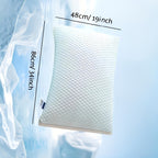 2-Pack Cooling King Size Pillows – Hotel Quality Non-Collapsing Down Alternative with Memory Foam Filling, Polyester & Viscose Cover, Machine Washable, for Side Back Stomach Sleepers