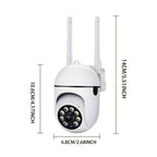 6-Pack 1080P Full HD WiFi Security Camera with 355° Panoramic Rotation, Night Vision, Two-Way Audio & Motion Detection – Wireless Indoor Home Security Camera, USB Powered, Smartphone Compatible