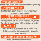 Dried Beef Tendon Dog Chews Natural High-Protein Jerky Treats & Chew Sticks for Training Rewards, All Breeds, 250g / 500g 2-Pack Options