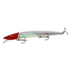 Minnow Fishing Lures 10pcs Hard Bait Set – 13.5cm 15.5g Plastic Artificial Fish for Bass Sunfish Trout Sea & Freshwater Tackle