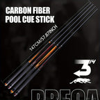 PREDAIDR SP Series Carbon Fiber Pool Cue 58" – Professional Low Deflection Billiard Cue Stick 12.5mm Tip Leather Grip 3/8x8 Pin Joint 19-20oz