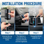 Car Essential Oil Diffuser Aromatherapy Air Freshener Smart Humidifier 3 Adjustable Mist Modes Fragrance Scent Diffuser for Vehicle Dashboard Interior