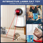 Dual Laser Cat Dog Toy Rechargeable – Auto Motion-Activated Interactive Laser Toy with 3 Speed Modes, 160-Inch Sensor, Adjustable Head for Indoor Cats Kittens Dogs