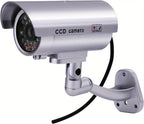 Dummy Security Camera Fake CCTV Surveillance System – Realistic Simulated LED Lights, Adjustable Mount & Warning Stickers, Indoor & Outdoor Home Security Decoy Camera – 2 or 4 Pack