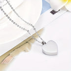 Personalized Pet Cremation Jewelry for Ashes - Custom Photo Urn Necklace with Paw Print Heart Pendant, Stainless Steel Memorial Locket for Dog & Cat Ashes, Includes Funnel Kit - Pet Loss Gift