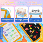 Kids Magnetic Drawing Board Double-Sided Doodle Board with Teaching Supplies – Portable Space-Saving Art Toy for Creative Drawing, Writing & Learning | Gift for Boys & Girls