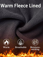 Men's Tactical Winter Pants Heavy-Duty Thickened Insulated Work Pants, 300g/m² 100% Polyester MOLLE System Multi-Pocket Baggy Snow Pants for Hiking Hunting Construction Outdoor