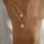 Custom Carved Dog Paw Print Necklace – 1 to 5 Paws Personalized Pet Commemorative Jewelry, Elegant Gift for Pet Lovers for Valentine’s Day, Christmas & All Seasons
