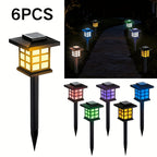 Solar Outdoor Lights LED Garden Path Lights IP44 Waterproof Landscape Lighting for Sidewalk Driveway Lawn Yard Courtyard – Warm White, Pack of 6, 12 or 24 – Christmas & Holiday Decor
