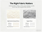 European Embossed Soft Bed Sheet – All Season Deep Pocket Mattress Cover, Super Soft Machine Washable Bedding for Twin Full Queen King, Warm Mattress Protector (No Pillowcase)