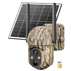 4G LTE Solar Security Camera Outdoor Wireless – No WiFi Needed, 4K Night Vision, 360° Live View, Two-Way Audio, Waterproof Trail Camera for Hunting, Farm, Ranch & Wildlife Monitoring
