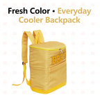 Insulated Cooler Backpack 30 Can Leopard Print with Mesh Pockets & Adjustable Straps - Leakproof Nylon Cooler Bag for Beach Camping Picnic Hiking Travel Daily Use