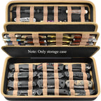 Knife Display Case 88 Slots Large Capacity Pocket Knife Storage Organizer for 66+ Folding Knives, Hard EVA Shell with Elastic Bands, 4 Slot Sizes, Smooth Zipper, Portable Carry Handle – EDC Knife Collector Case