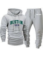 Men's 6-Piece Tracksuit Set Hoodie & Jogger Pants - City Print Street Style Sportswear for Jogging Outdoor Fitness Casual Wear S-XXL