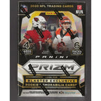2020 Panini Prizm NFL Football Blaster Box - 5 Exclusive Lazer Prizms, 1 Memorabilia Card, 3 Rookie Cards - Burrow, Herbert, Hurts, Jefferson, Love - 6 Packs, 24 Cards Total