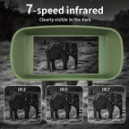 Night Vision Goggles 2.5K HD Binoculars – 3-Inch HD Screen, 6X Digital Zoom, 7-Speed Infrared Light, 2000mAh Battery, Video & Photo for Hunting, Wildlife Observation & Outdoor Night Use
