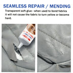 Heavy Duty Fabric Repair Glue Invisible Washable No-Sew Strong Adhesive for Car Seat Sofa Clothing Shoes Jacket - Professional Grade Instant Fix Multi-Purpose Fabric Glue Stick
