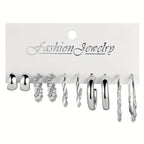 40 Pairs Earrings Set for Women – Geometric Heart Butterfly Faux Pearl Hollow Twist Stud Earrings Bulk Pack, Boho Fashion Jewelry for Beach Vacation Party Daily Wear Dating Gifts