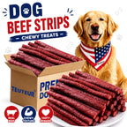 Premium Natural Beef Sticks Dog Treats – High Protein Grain-Free Beef Jerky & Molar Chews for Puppies, Adult Small Medium Large Dogs, Long-Lasting Training Rewards for All Breeds
