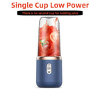 Portable Personal Blender Juicer 1500mAh USB Rechargeable – Food Grade ABS Double Cup Fruit & Vegetable Smoothie Maker, Multifunctional Mini Juicer for Home, Travel & Gym, Gift Box Included