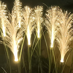 Solar Powered Golden Grass Garden Lights – Energy-Efficient Outdoor Decorative Stake Lights for Yard, Patio & Balcony, Nickel Battery, Semi Flush Mount, Available in 1pc or 2pcs