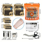 Burn Dressing Kit Emergency First Aid Burn Care Treatment Sterile Hydrogel Burn Wound Dressing for Home Outdoor Camping Workplace Safety Burn Relief Kit Adults Kids