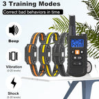 Dog Training Collar with Remote 3300ft Range – Rechargeable E-Collar for 5-120 Lb Dogs, 3 Training Modes Beep Vibration & Safe Shock, Waterproof Dog Shock Collar for Small Medium Large Breeds