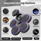 Smart Music Boxing Machine Wall Mounted Wireless Punching Trainer – LED Light Guidance, Bluetooth Speaker, Home Gym Cardio Workout & Stress Relief Reflex Target Pad for Adults and Kids