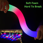50pcs LED Foam Glow Sticks with 3 Flicker Modes – Colorful Bulk Glow Sticks for Parties, Weddings, Birthdays, Concerts, Christmas & New Year Celebrations
